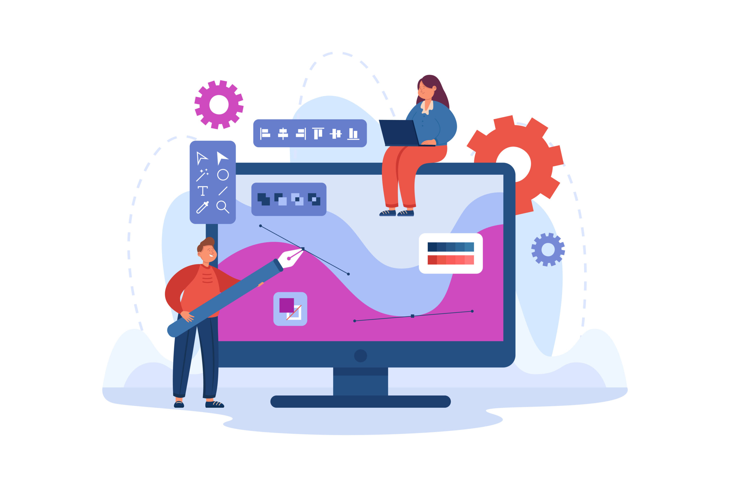 happy seo planning campaign for social media